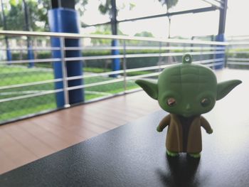 Close-up of stuffed toy on table