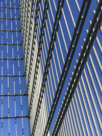 Low angle view of escalator