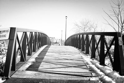 Footbridge over river