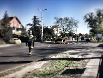 People walking on street