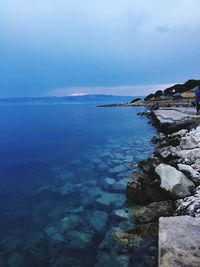 Scenic view of sea against sky