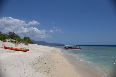 Scenic view of calm sea against sky