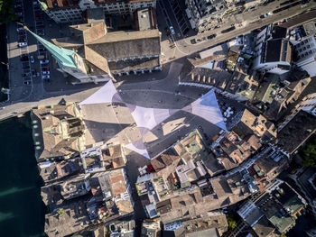 High angle view of cityscape