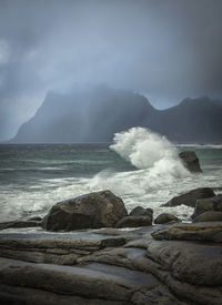 Scenic view of sea against sky