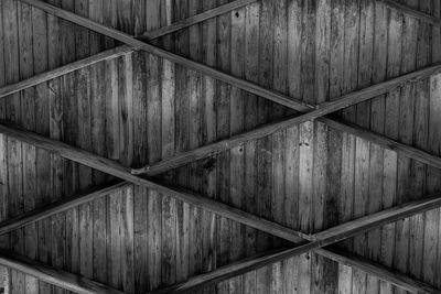 Full frame shot of wooden ceiling