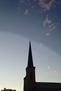 Low angle view of church against sky