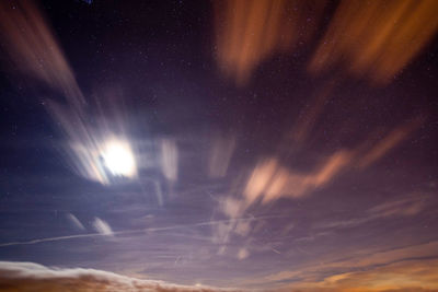 Scenic view of sky at night