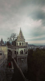 View of cathedral against cloudy sky