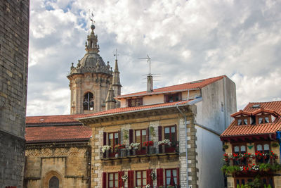 Low angle view of building against sky