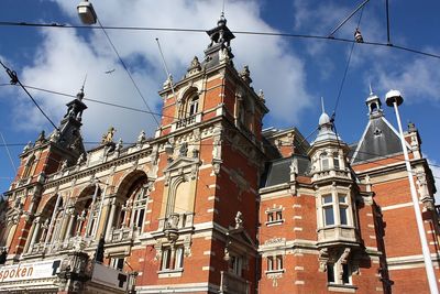 Low angle view of building against sky