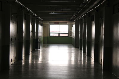 Interior of empty corridor