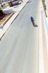 Man cycling on bicycle