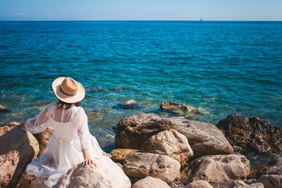 Scenic view of sea against sky