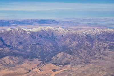 Scenic view of dramatic landscape against sky