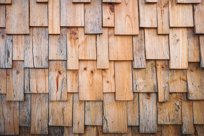 Full frame shot of wooden wall