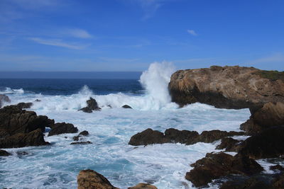 Rocks in sea