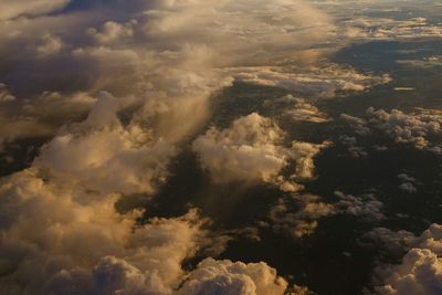 Low angle view of cloudy sky