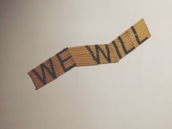 Close-up of wood against white background
