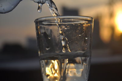 Close-up of drink in glass