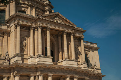 Low angle view of historical building against sky