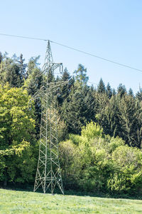 Plants and trees on field against sky