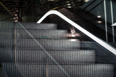 View of escalator