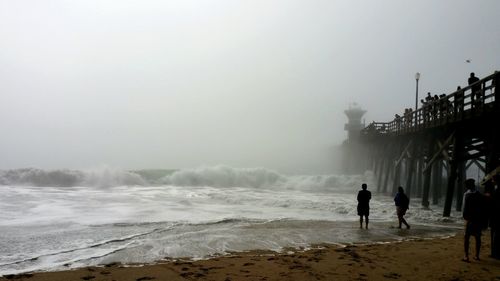 Group of people on beach