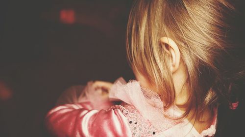 Close-up of young girl