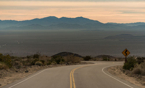 Road passing through landscape