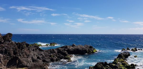 Scenic view of sea against sky