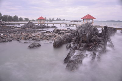 Panoramic view of sea against sky