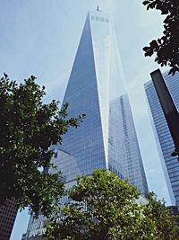 Low angle view of modern office building