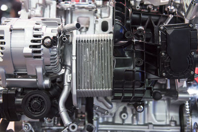 Close up of the auto engine  