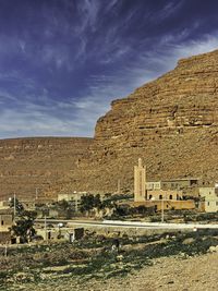 Remote town in the arid moroccan countryside.