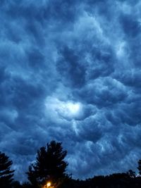 Low angle view of cloudy sky