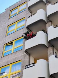 Low angle view of building against sky