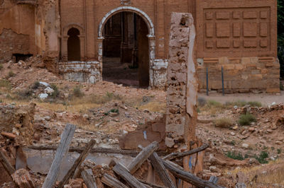 View of old ruin building