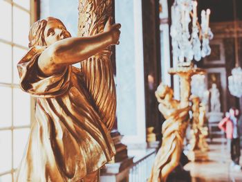 Close-up of angel statue