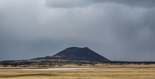 Scenic view of desert against sky