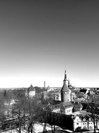 Buildings against sky in city