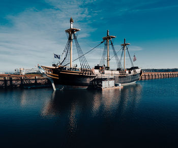 Historic ship on salem's pier 
