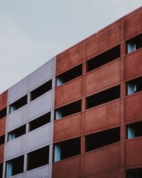 Low angle view of modern building against sky