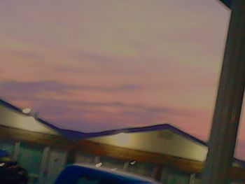 View of cloudy sky at sunset