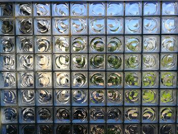 Full frame shot of glass window