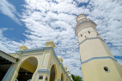 Low angle view of building against sky