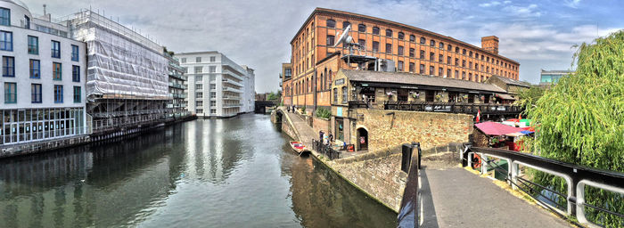 Canal along buildings