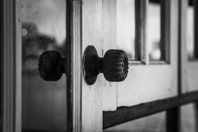 Close-up of closed door