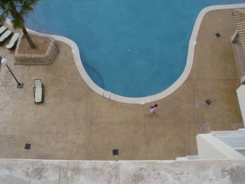 Close-up of swimming pool against sky