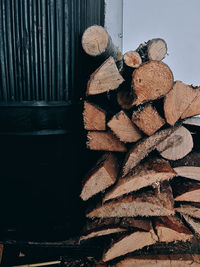 Close-up of firewood