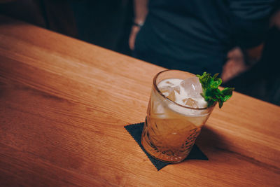 Close-up of drink on table